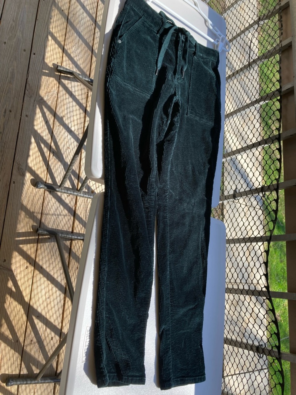 Judy Blue Green Corduroy Jogger Cotton Jeans Size 5 27 - Picture 12 of 17